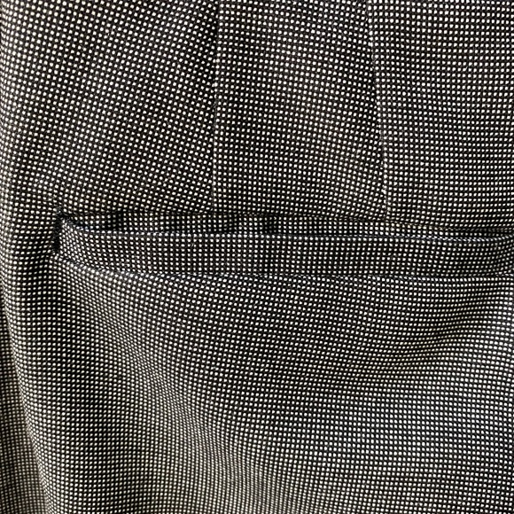 Black/cream tweed slacks White House Black Market Legacy fit size 6 perfect cons - Picture 6 of 7